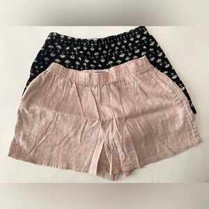Old Navy Black and Pink Shorts Duo